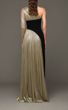 Jean Louis Sabaji, Silver Silk, Dress Fitted, + Core + Aesthetic, Silver Dress, Crepe Dress, Lebanon, Satin Dresses, Fashion Designer