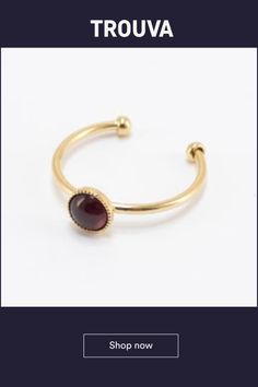 Adjustable gold-plated 3 micron ring (24 carats).Semi-precious stones 0,5 cm (Red Garnet)Fits all fingersDesigned and made in ParisAbout the brand:In Paris, not far from the Buttes Chaumont: it is there that hides the workshop of Marie-Olivia Luthier, the founder of "Viadoli".This professional dancer, reconverted in jewellery designer, has always been immersed in an artistic universe. She nurtured her imagination with a photographer grandfather, a stylist mother and a director father. Her taste Gold Gemstone Midi Rings, Gold Midi Rings With Gemstone, Gold Midi Rings With Gemstone Round Shape, Formal Gold Ruby Ring With Round Stone, Gold Plated Crystal Ring With Gemstone, Gold-plated Birthstone Ring, Gold Plated Birthstone Ring, Gold Adjustable Birthstone Ring With Round Stone, Adjustable Gold Birthstone Ring With Round Stone