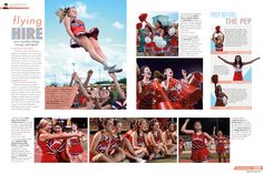 an article in the sports illustrated magazine features cheerleaders and cheerleaders from different teams