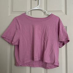 Brand New Never Worn Cotton On Baby Tee. Size Xl. Color Pink. Basic Pink Crop Top, Basic Pink Cotton Crop Top, Cute Purple Tops With Relaxed Fit, Everyday Purple Short Sleeve Tops, Pink Cotton Crop Top T-shirt, Pink Short Sleeve Crop Top For Loungewear, Basic Pink Cropped Cotton T-shirt, Pink Relaxed Fit Cotton Crop Top, Cute Purple Tops For Loungewear