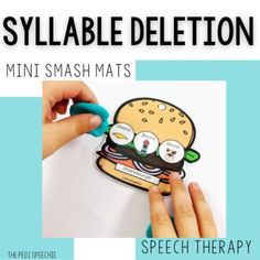 Target weak syllable deletionwith these engaging, hands-on multisyllabic words smash mats for speech therapy!Thisresource includes24on-the-gomini smash mats perfect for students who delete syllables in multisyllabic words.Easy to grab and take with you on the go!Help your students "visualize" all of the syllables in multisyllabic words with this unique, hands-on weak syllable deletion activity! Your students will love targeting multisyllabic words in speech therapy over and over again with this Fun Speech Therapy Activities, Syllables Activities, Speech Therapy Tools, Phonological Processes, Deaf Education, Multisyllabic Words, Diy Preschool, Slp Activities, Fav Products