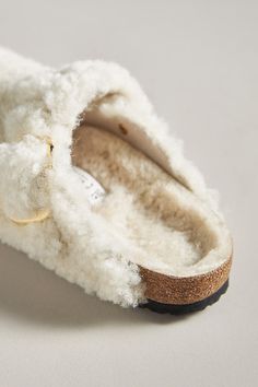 Faux-fur upper Leather insole Rubber sole Slip-on styling Imported | Boston Teddy Clogs by Birkenstock in Beige, Women's, Size: 38, Leather/Rubber at Anthropologie Fuzzy Birkenstocks, Boston Clogs, Clogs Outfit, Couples Halloween Outfits, Couples Halloween, Birkenstock Boston, Shoe Inspo, Couple Halloween, Fall Shopping