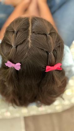 Short Hair For Kids, Girl Hair Dos, Toddler Hairstyles Girl, Hair Up Styles, 짧은 머리