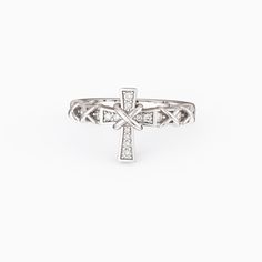 Inspired by 1 Corinthians 13:13, the "Pavé X Cross Ring" wraps us in the cross of love with its full of meaningful X hugs. It not only embodies the power of faith, hope and love, but also symbolizes that love binds us tightly together. This loving ring is the perfect gift choice for your loved one, partner or family. It contains a meaningful message card reminding us to cherish and embrace the strength that faith and love bring us."And now these three remain: faith, hope and love. But the greate Adjustable Cross-shaped Ring For Anniversary, Adjustable Cross-shaped Promise Ring, Adjustable Cross Rings With Spiritual Style, Adjustable Cross Shaped Spiritual Rings, Silver Cross Jewelry For Promise, Ring Wraps, Faith Hope And Love, Meaningful Messages, Cross Ring