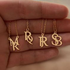 Personalize Your Style with Our Logo Name Necklace. Crafted with precision and attention to detail, this necklace is the perfect way to showcase your personal style. Metal: Stainless Steel Available in a variety of finishes: 🌹 Rose Gold 🟡 18k Gold 🥈 Silver The chain length options include: - 16" - 18" - 20" - 22" Each necklace is meticulously: ✨ Designed ✨ Polished ✨ Assembled Please note: All our items come with a 5 cm/2" extension chain. so don't hesitate about the size!! * 14" NECKLACE: Fits most like a choker * 16" NECKLACE: Falls perfectly around the base of the neck like a collar. On a petite woman it will hit your collarbone while for plus size women it might feel more like a choker. * 18" NECKLACE: A common choice for women that will fall just below the throat at the collarbone. Elegant Gold Monogram Necklace, Gold Initials Necklace For Formal Occasions, Elegant Gold Initial Necklace With Monogram, Gold Necklaces With Initials For Formal Occasions, Formal Monogram Pendant Jewelry, Formal Gold Necklaces With Initials, Formal Monogram Pendant Necklace, Gold Monogram Necklaces For Personalized Gift, Gold Monogram Initial Necklace For Formal Occasions