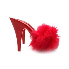 Red Clogs, High Heels Classy, Fur Heels, Red Fur, Suede Clogs, Women's Clogs, Clog Heels, Leather Clogs, Womens Clogs