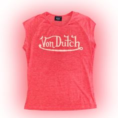 Nwot Von Dutch Tomato Red Raglan Short-Sleeve Tee Shirt ! Brand: Von Dutch Size: Medium Condition: New Without Tags! Please Feel Free To Make An Offer, And Leave Any Additional Questions Below! Bundle To Save $ / Free Shipping On All Bundles! Dutch Women, Y2k Fall, Von Dutch, Tropical Island, Shirt Brand, Luxury Streetwear, Tee Shirt, Short Sleeve Tee, Casual Shirts