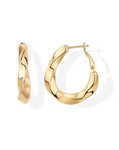 PRICES MAY VARY. Our twisted hoop earrings, boasting a height of 30mm and an exquisite width of 6.8mm, are designed to captivate. These chunky yet lightweight earrings are the perfect accessory for making a statement, as they're ideal for both casual and dressy occasions. These trendy hoop earrings feature 14k yellow gold plating over 925 sterling silver posts, ensuring a long-lasting finish that's 100% nickel-free, cadmium-free, lead-free, and hypoallergenic, making these earrings a perfect cho Statement Hoop Earrings, Chunky Earrings, Hoops Earrings, Lightweight Earrings, Sustainable Jewelry, Huggie Hoop Earrings, Light Weight Earrings, Jewelry Earrings Hoops, Huggies Earrings