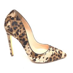 Brand: CMC Style: SHOES HEELS STILETTO Color: LEOPARD PRINT Size: 7.5 Other Info: RUPERT SANDERSON - SKU: 293-29352-18699 CONDITION: GENTLY USED Leopard Print Heels With 4-inch Pointed Toe, Leopard Print Heels With Pointed Toe And 4-inch Heel, Fitted Leopard Print High Heels, Fitted Leopard Print Closed Toe Heels, Leopard Print Closed Toe Heels With 4-inch Heel, Fitted Leopard Print Heels With Round Toe, Shoes Heels Stilettos, Leopard Print Shoes, Print Shoes