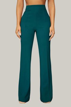 Introducing our exquisite Paityn High Waist Office Pants - a must-have addition to your professional wardrobe. These high waist pants feature a flattering flare leg and a regular fit for effortless elegance and sophistication. 95% Polyester, 5% Elastane Model is wearing size small Please allow 3-5 business days to process and ship. in cm : Size US Length Waist Size Hip Size Thigh Inseam XS 2 104.90 60.00 86.80 53.90 76.50 S 4 105.80 64.00 90.80 56.30 77.00 M 6 106.70 68.00 94.80 58.70 77.50 L 8/ Bandage Jumpsuits, Office Pants, Professional Wardrobe, Pants Large, Plus Size Jumpsuit, Plus Size Shopping, Denim Jumpsuit, Shop Swimwear, Bandage Dress