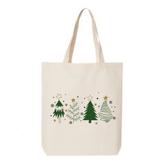 "Christmas Tree Tote Bag, Friendly Bag, Christmas Gift, Shopping Bag, Cotton Tote Bag, Merry Christmas, Gift For Her, Vacation Tote 6.0 oz., 100% cotton 20\" self-fabric handles 9\" handle drop Bottom gusset 15\"W x 16\"H x 3\"D" Christmas Tote Bag Ideas, Christmas Rectangular Bag, Christmas Tote Bag As Gift, Christmas Tote Bag Gift, Christmas Gift Tote Bag, Christmas Tree Tote, Merry Chrysler, Winter Tote, Canvas Gift Bag