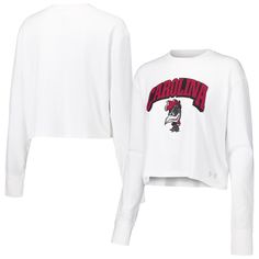 Under Armour combines comfort and fashion with this South Carolina Gamecocks Inline All Day Cropped T-shirt. It features vivid South Carolina Gamecocks details printed on tri-blend material that creates a super-soft feel. Dropped shoulders provide a more comfortable and relaxed fit. Carolina Gamecocks, South Carolina Gamecocks, Cropped Long Sleeve, Cropped T Shirt, Under Armour Women, Crop Tshirt, South Carolina, Womens Clothing Tops, Long Sleeve T Shirt