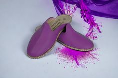 Comfy, handcrafted genuine leather purple women's slippers, loafers, slip ons, house shoes. Perfect, unique gift for couples, family, friend and also for yourself! If you would like to have another color of Charooq please contact us. We have varieties of different leather colors. We use the best leather in our slippers & shoes and all our handcrafted shoes are made to order. The Shoes are suitable for wearing inside or / and outside. Wanna see more styles and colors?! Check out the link! https:/ Handmade Round Toe Slippers For Gifts, Comfortable Purple Round Toe Slippers, Casual Purple Round Toe Slippers, Pink Leather Round Toe Slippers, Handmade Closed Toe Slippers As Gift, Handmade Casual Slippers For Gifts, Pink Leather Casual Slippers, Handmade Casual Slippers For Gift, Handmade Casual Slippers As Gift