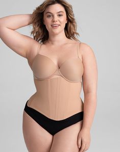 Honeylove's WaistHero Cincher is designed to contour your waist for an hourglass look. High-quality steel boning provides visible definition and posture support. Wear as an undergarment or a statement piece — the choice is yours! Honeylove, WaistHero Cincher for Women in Sand (Nude), Size: 1X Wedding Bra, Posture Support, Vegan Leather Leggings, Shapewear Tops, Over 60 Fashion, Cami Bodysuit, 60 Fashion, Waist Cincher, Perfect Outfit