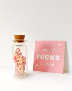 1 mini jar of f*cks, for when you're about to run out and need to let people know you're limited. Small jar of fucks, perfect for a gag gift, valentine, birthday, stocking stuffer, white elephant, secret santa, teacher, or office giftKnow someone that just doesn't give a f*ck? Gift them the gift of some!We're born with a ton of fucks to give - we give fcks about our friends, our grades, fashion, and what we waste them the most on - stranger's opinions. We give way too many fcks about way too man Secret Santa Gifts For Coworkers, Gifts For Coworkers Christmas, Forge Projects, Goodbye Gifts For Coworkers, Farewell Gift For Coworker, Funny Stocking Stuffers, Stocking Stuffers For Adults, Glow Forge, Gag Gifts Christmas