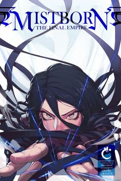 an anime character with black hair and blue eyes