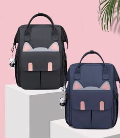 Lovely Cat Ears Backpack PN6094 ●Size:40*27*17 cm.●Material: polyester (Please allow 1-3cm differs due to manual measurement.As different computers display colors differently,the color of the actual may vary slightly from the above images.Thanks for your understanding.) ●About Shipping: We attach great importance to the orders of each customer and parcel delivery. 1.Processing time: 2-3 business days. 2.Shipping time: 10-15 business days to US, please allow 3-4 weeks shipping to other country.(Shipping times can be affected by variable customs clearance times or public holidays.) Casual Cat Design Backpack For Daily Use, Rectangular Cat Design Backpack For Back To School, Student Backpack With Cat Design, Casual Backpack With Cat Design, Back To School Rectangular Backpack With Cat Design, Rectangular Backpack With Cat Design For Back To School, Travel Backpack With Cat Design, Trendy Cat Design Backpack For Daily Use, Trendy Backpack With Cat Design For Daily Use