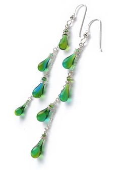 Dangling yet dainty, these fun silver and glass drop earrings conjure visions of flowering vines. Jewelry Shop Display, White Jewelry Box, Eco Friendly Jewelry, Flowering Vines, White Jewelry, Handcrafted Earrings, Purple Glass, Recycled Sterling Silver, Polish Jewelry