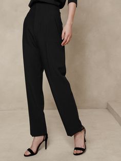 Ultra High-Rise Suiting Pant | Banana Republic Factory Red Chakra, Petite Pants, Banana Republic Factory, Tapered Pants, Raw Material, Petite Size, Banana Republic, Full Length, High Rise