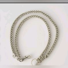 20" Stainless Steel Wallet Chain - Leash Biker Trucker Key Chain Heavy Duty Metal Made By Titan, Comes In Titan Velvet Pouch New W/ Tags $28 New Mcm Belt, Used Rolex, Burberry Belt, Watch Trends, Neutral Eyeshadow, Mens Accessories Jewelry, Velvet Pouch, Wallet Chain, Love Bracelets