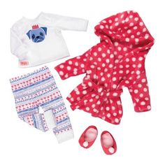 Our Generation Deluxe Pajama Outfit For 18" Dolls - Snuggle Up : Target Muñeca Baby Alive, Our Generation Doll Clothes, Og Dolls, American Girl Doll Sets, Bedtime Outfit, American Girl Accessories, Pajama Outfit, Pugs And Kisses, American Girl Crafts