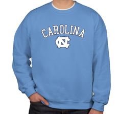 North Carolina Tar Heels UNC Classic Adult Crewneck Sweatshirt Classic Blue College Tops, Classic College Sweatshirt With Letter Print, Classic Letter Print Sweatshirt For College, Classic Blue Top For Everyday Wear, Collegiate Tops With Ribbed Cuffs For Campus, Collegiate Sweatshirt With University Logo For Game Day, Collegiate Cotton Sweatshirt With University Logo, University Logo Cotton Sweatshirt For Fans, University Logo Cotton Sweatshirt Fan Gear