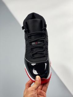 Bred 2019 edition with classic black and red colorway, celebrating a timeless design. Jordan 1 Milan, Air Jordan 1 Dior, Jordan 1 Dior, Air Jordan 11 Bred, Jordan 11 Bred, Jordan 1 Black, Nike Air Jordan 11, Air Jordan 11, High Quality Shoes