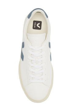 Smooth leather and contrast logo details define a streamlined sneaker with clean, sporty appeal. Lace-up style Leather upper/recycled-polyester lining/rubber, recycled-rubber and synthetic sole Made in Brazil White Lace-up Sneakers With Recycled Rubber, White Sneakers With Contrast Sole In Recycled Rubber, White Low-top Sneakers In Recycled Rubber, White Sneakers With Recycled Rubber And Contrast Sole, White Sneakers With Gum Sole And Recycled Rubber, White Low-top Sneakers With Recycled Rubber, White Sneakers With Textured Sole Made Of Recycled Rubber, White Sneakers With Textured Sole And Recycled Rubber, White Sneakers With Vulcanized Sole And Recycled Rubber