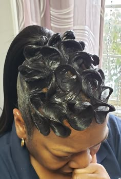 Scrunch Waves Black Hair, Finger Waves Natural Hair, Casual Hair Updos, Short Quick Weave Hairstyles, Finger Waves Short Hair, Finger Wave Hair, Black Hair Short Cuts, Weave Ponytail Hairstyles