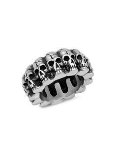 Oxidized Skull Stainless Steel Ring Stainless Steel Ring, Skull Ring, Stainless Steel Rings, Steel Ring, Black Rings, Mens Jewelry, Jewelry Watches, Rings For Men, On Sale