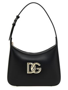 3.5' leather shoulder bag with adjustable shoulder strap, zip closure and front metal logoGender: WomenMaterial: 100% CALFSKIN LEATHER (BOS TAURUS)Color: BlackMade in: ITProduct ID: BB7598AW57680999*Import tax/duty will be calculated at checkout (If applicable) Dolce And Gabbana Makeup, Dolce Gabbana Belt, Latest Bags, Dolce E Gabbana, Crossbody Tote, Metal Logo, Blue Bags, Leather Accessories, Clutch Handbag