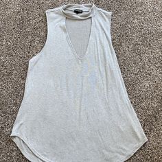 Light Grey Sleeveless Express Top. A Very Thin Sweater Material. Stretchy And Comfy And Loose Fitting. Never Worn/ Only Tried On. Size M. Sweater Material, Light Grey, Sleeveless Top, Loose Fitting, Womens Tops, Tank Tops, Grey, Women Shopping, Color