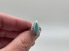 Southwest Style Turquoise Ring Sizes 6-12 available 925 Sterling Silver Face Height: 22mm Shank: 3 mm Weight: 4 grams Stone: stabilized turquoise Nickel Free Silver Hallmark 925 Free US Shipping Western Wishlist, Ranching Life, Western Ring, Western Rings, Silver Skull Ring, Casual Rings, Sweet Jewelry, Ring Turquoise, Southwest Style