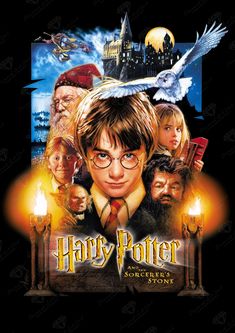 Diamond Painting Harry Potter™ and The Sorcerer's Stone 27.6 x 39.0″ (70cm x 99cm) / Square With 51 Colors Including 4 ABs / 108,584 The Sorcerer's Stone, Movie Poster, Harry Potter, Quilting, Stone, Fabric