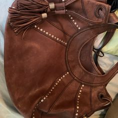 Chocolate Brown Exquisite Thick Quality Leather No Defects Or Marks By Fossil Fossil Bags, Chocolate Brown, Fossil, Leather Bag, Bag Lady, Leather, Women Shopping, Color