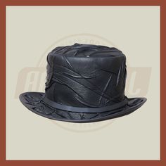 Description: * High-Quality Craftsmanship hand made * Real Leather * 100% pure leather **Those living in remote areas will have to pay $50 extra as shipping charges before the item is shipped. Sizing Heads come in all sizes, and in a lots variety of shapes. Although high quality hats are adaptable, and will usually conform to differences in shape with a little wearing, it is essential that the size be correct for the head. To determine your hat size, measure the circumference around your head, k Mens Leather Hats, Black Top Hat, Top Hats, Plain Bands, Quality Hats, Leather Hats, Top Hat, Black Top, Hat Sizes