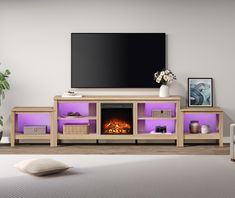 PRICES MAY VARY. 【16 Color LED & 4 Dynamic Modes】The tv stand comes with 4M/13.1 ft RGB LED light strip which is designed with 16 colors light and 4 dynamic modes for you to choose. And the included remote control allows you to customize your LED tv stand to match the atmosphere of you room.Plus, the brightness of the light can also be adjusted. 【Multipurpose Design】The oak fireplace tv stand consists of a 70 inch tv stand and a side table so that you could also use them separately. The electric Entertainment Stand With Fireplace, 100 Inch Tv, 75 Inch Tv, 70 Inch Tv Stand, Oak Fireplace, Wood Entertainment Center, Fireplace Entertainment Center, Media Console Table, Led Tv Stand