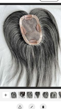 Luxury Human Hair Topper Real Human Hair Topper with Virgin Hair  Most Real Salt And Pepper Silver Grey Hair Mix Most Realistic 3x5 Mono Mesh Base This salt and pepper color real human hair topper is add more volume for your mix grey hair and blend perfect for your existing thinning hair crown area. This silver-grey human hair toppers hair quality is the best in the market.    This till style 100% human hair topper is a new addition to older women age defying hairstyles it us perfect for coverin Blonde Hair Topper, Grey Hair Topper, Best Human Hair Extensions, Human Hair Toppers, Human Hair Pieces, Salt And Pepper Hair, Silver Grey Hair, Ash Blonde Hair, Hair Topper