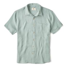 Perfectly crinkled, never wrinkled Casual Wrinkle-resistant Button-up Top, Wrinkle-resistant Relaxed Fit Button-up Top, Summer Crinkle Texture Button-up Tops, Summer Cotton Shirt With Crinkle Texture, Cotton Tops With Crinkle Texture And Short Sleeves, Casual Collared Wrinkle-resistant Tops, Casual Collared Top, Wrinkle-resistant Collared Cotton Top, Textured Cotton Casual Tops