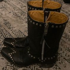 12.5 “ Shaft Height 14” Shaft Circumference Rockstar Boots, Dark Aesthetic, Boots Men, Boho Chic, Fashion Shoes, Men's Shoes, Shoe Boots, Size 12, Man Shop