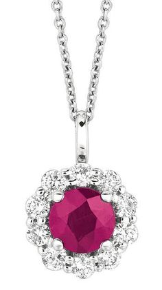 1.69 carat Round ruby & diamond white gold necklace pendant with chain new White Gold Ruby Necklaces With Brilliant Cut, White Gold Ruby Necklace With Brilliant Cut, Ruby Necklace With Brilliant Cut, Formal Ruby Necklace With Halo Setting, Brilliant Cut Ruby Necklace In Round Shape, Ruby Necklace With Prong Setting, Red Diamond Necklace With Halo Setting, Ruby Round Necklace With Prong Setting, Red Round Necklaces With Brilliant Cut