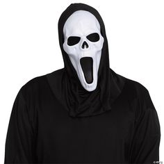 The iconic adult mask has a sharper ghostly look. Just add your own black robe for an easy complete gruesome look! One size fits most adults. GHOSTFACE is a registered trademark of Fun World Div., Easter Unlimited, Inc. All Rights Reserved. GHOST FACE protected under worldwide copyright registration, and is the exclusive property of Fun World Div., Easter Unlimited, Inc. All Rights Reserved. THE ICON OF HALLOWEEN is a registered trademark of Fun World Div., Easter Unlimited, Inc. All Rights Rese Ghost Face Mask, Halloween Express, Fun World, Feather Crafts, Ghost Face, Leather Dye, Costume Contest, True Identity, Ghost Faces