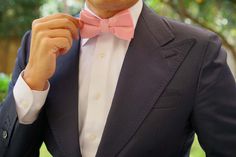 From OTAA’s signature hand-tailored line, the Pink Velvet Bow Tie makes a dazzling statement. The superb soft pink tone of this Pink Velvet Bowtie brings an ebullient perspective to your tailored suit arrangements. Immaculately complemented by a divine, plush velvet fabric, this Pink Velvet Pre-tied Bowtie adds a sublime element of texture to your formal wardrobe. Let its hand-stitched, lightly tufted fabric give your suits a wealth of luxury. This absolute showstopper bow tie will be the life o Pink Suspenders, Rose Gold Circle, Velvet Bow Tie, Tailored Suit, Kids Bow Ties, Pre Tied Bow Tie, Floral Pocket, Bow Tie Wedding, Velvet Bow