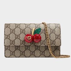 Gg Monogram, Chain Wallet, Shoulder Chain, Chain Bag, Wallet Chain, Mini Crossbody, Chain Bags, Leather Interior, Monogram Canvas