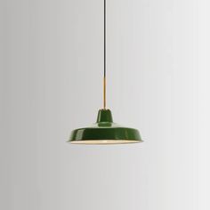 Retro Enamel Green Metal Suspension Lamp For Cafe - 1-Light Hanging Fixture / Barn Kitchen Shades, Green Barn, Lamp Retro, Hanging Fixture, Hanging Light Fixtures, Canopy Lights, Fluorescent Light, Suspension Lamp, Hanging Light