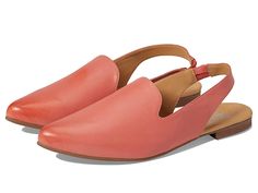 Bueno Idina - Women's Shoes : Coral : Let your feet feel the comfort in each step you take wearing the Bueno Idina loafers. Leather upper. Leather lining and insole. Pointed toe. Slip-on style. Synthetic outsole. Imported. Measurements: Heel Height: 1 2 in Weight: 5 oz Product measurements were taken using size EU 38 (US Women's 7.5-8), width M. Please note that measurements may vary by size. Weight of footwear is based on a single item, not a pair. Casual Slip-ons With Removable Insole And Almond Toe, Spring Leather Footbed Plain Toe Slip-ons, Spring Slip-ons With Leather Sole And Plain Toe, Spring Leather Sole Plain Toe Slip-ons, Slip-on Sandals With Rubber Sole And Almond Toe, Spring Slip-on Flats With Plain Toe, Spring Slip-on Mules With Ortholite Insole, Spring Cushioned Plain Toe Slip-ons, Casual Open Toe Loafers With Leather Sole