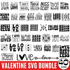 valentine svg bundle with lots of love