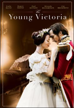 the young victoria movie poster with an image of a man and woman in historical dress