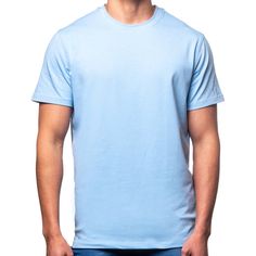 The best basic men's tee you'll ever find. Crafted from our luxurious stretch cotton fabric, these slim fit t-shirts can keep you cool and comfy in virtually every situation. Crew neck Made in Turkey 95% Cotton 5% Spandex Machine Washable Style #RN-052 Classic Blue Crew Neck T-shirt, Basic Light Blue Plain T-shirt, Light Blue Cotton Crew Neck T-shirt, Basic Light Blue Cotton T-shirt, Basic Light Blue Short Sleeve T-shirt, Basic Relaxed Fit Light Blue T-shirt, Classic Blue Short Sleeve T-shirt, Plain Light Blue T-shirt, Light Blue Cotton T-shirt For Everyday