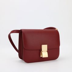 Classic Flap Bag | Goldbar Leather Goodies, Phone Case Monogram, Burgundy Bag, Unique Handbag, Classic Flap Bag, Monogram Handbag, Daily Bag, Leather Gifts, Leather Phone Case